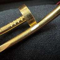 CARTIER JUSTE UN CLOU ARMREIF, ARMBAND, KLASSISCHES MODELL GELBGOLD GR. 15 2023
