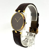 Cartier Vendome Medium 30mm Bordeaux Vermeil Must Damenuhr