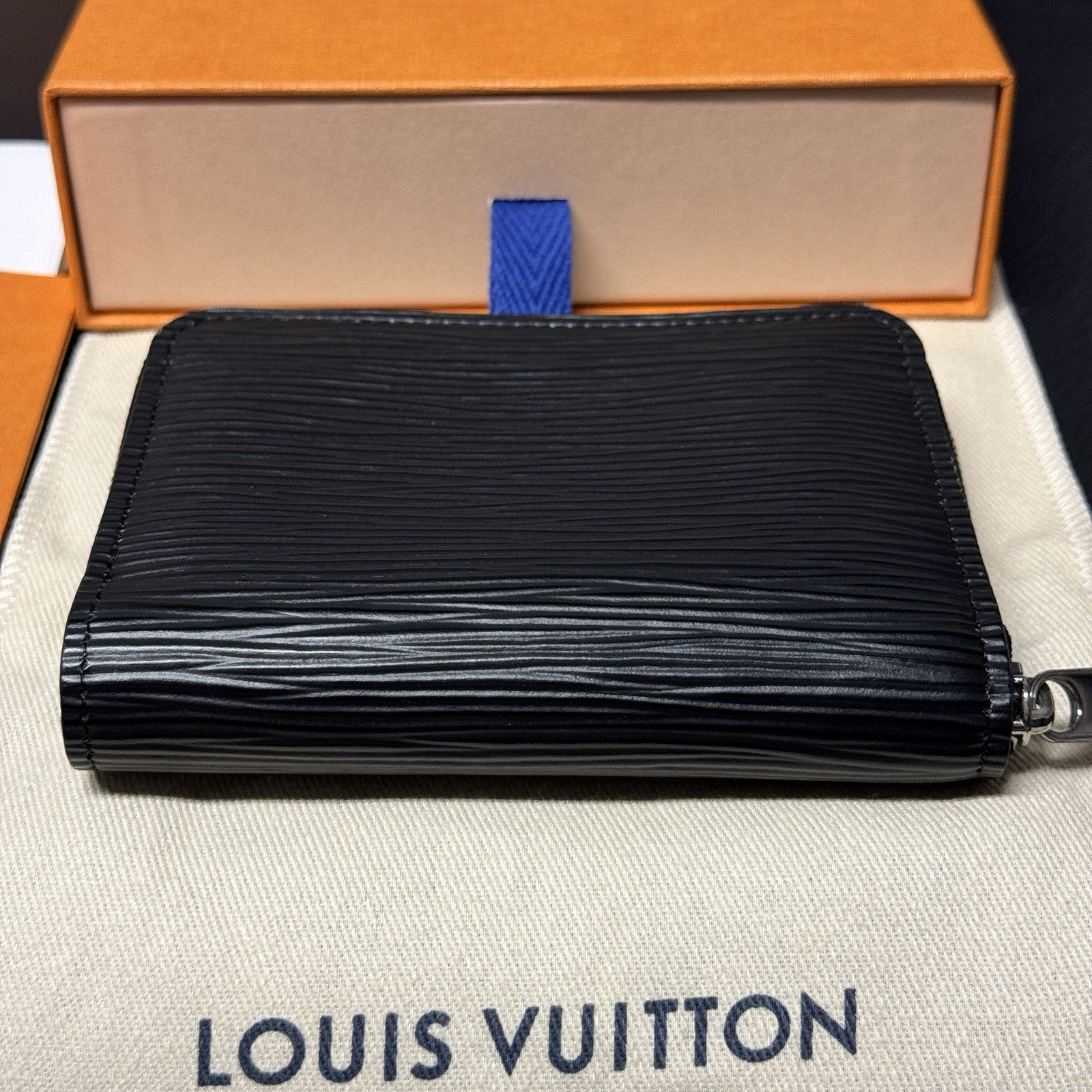 Louis Vuitton Zippy Coin Geldbörse Epi Leder Schwarz mit orig. Rechnung
