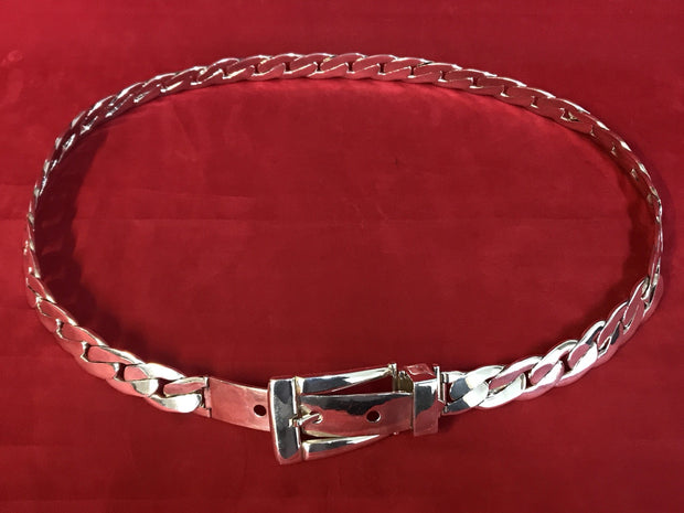 Schwerer 925 Sterling Silbergürtel DESIGNER ANTONIO FALLACI made in Italy