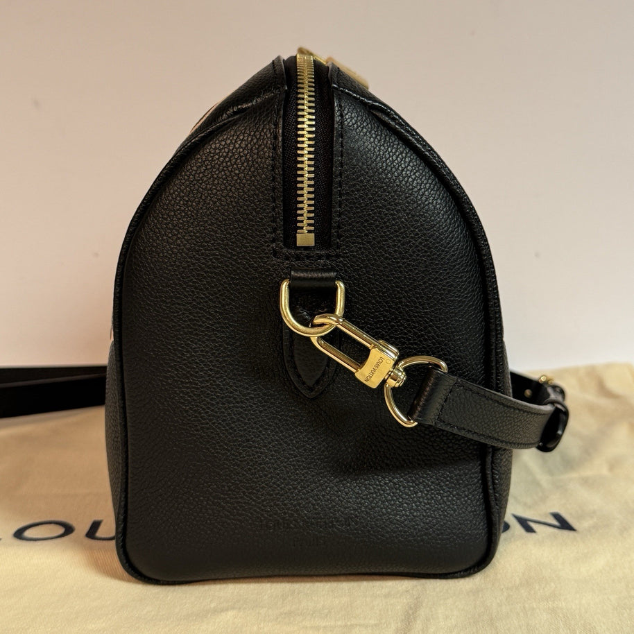 Louis Vuitton Speedy 25 mit Schulterriemen Monogram Empreinte Bicolor Leder