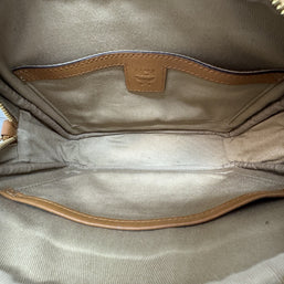 MCM Aren Umhängetasche Cognac Visetos