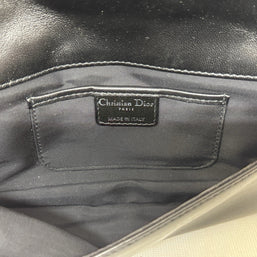 Dior Lady Pouch Clutch Umhängetasche Abend Täschchen Lammleder Schwarz