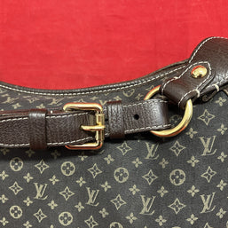Louis Vuitton Manon MM Mini Lin Monogram Damen Schultertasche Hobo Bag