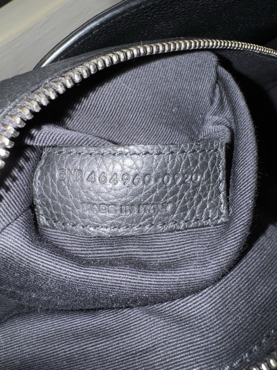 Saint Laurent Sac de Jour Medium Schwarz Leder Umhängetasche