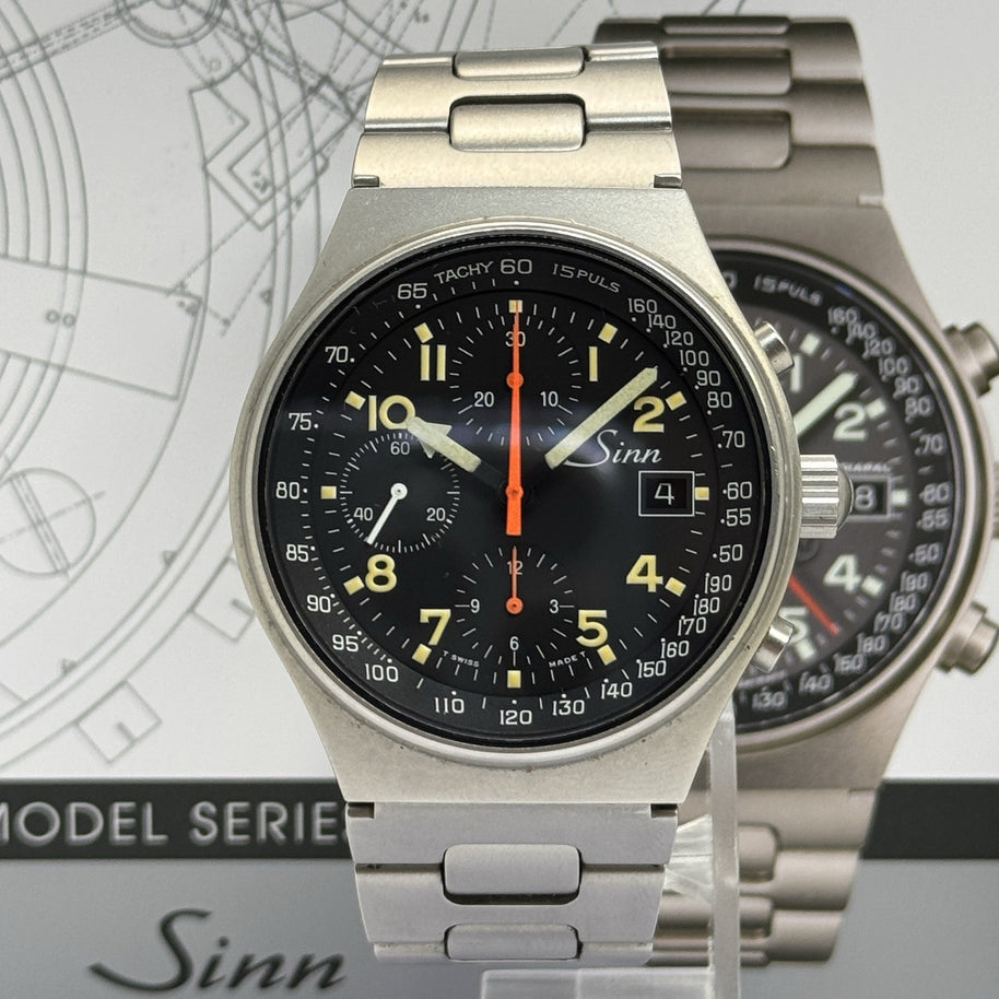 Sinn 144 GMT MERCEDES-BENZ LIMITIERTE AUFLAGE 200stk Chronograph Herrenuhr Stahl