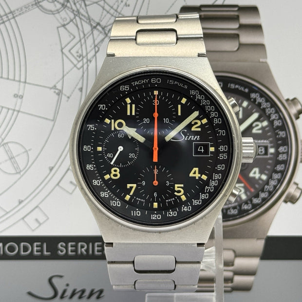 Sinn 144 GMT MERCEDES-BENZ LIMITIERTE AUFLAGE 200stk Chronograph Herrenuhr Stahl