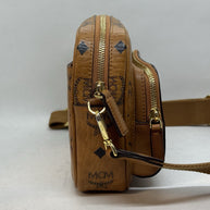 MCM Aren Umhängetasche Cognac Visetos