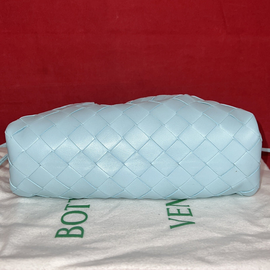 Bottega Veneta Teen Pouch Pale Blue Babyblau Damen Umhängetasche 2023