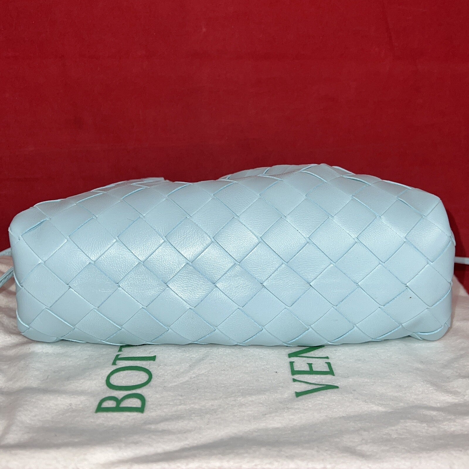 Bottega Veneta Teen Pouch Pale Blue Babyblau Damen Umhängetasche 2023