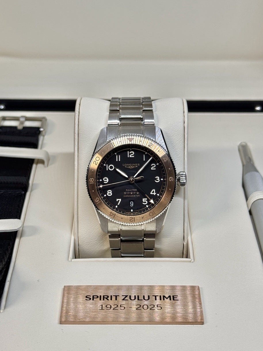 Longines Spirit Zulu Time 1925 39mm Roségold 100 Years Special Ed. L3.803.5.53.6