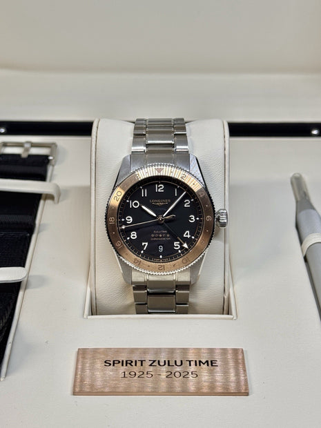 Longines Spirit Zulu Time 1925 39mm Roségold 100 Years Special Ed. L3.803.5.53.6