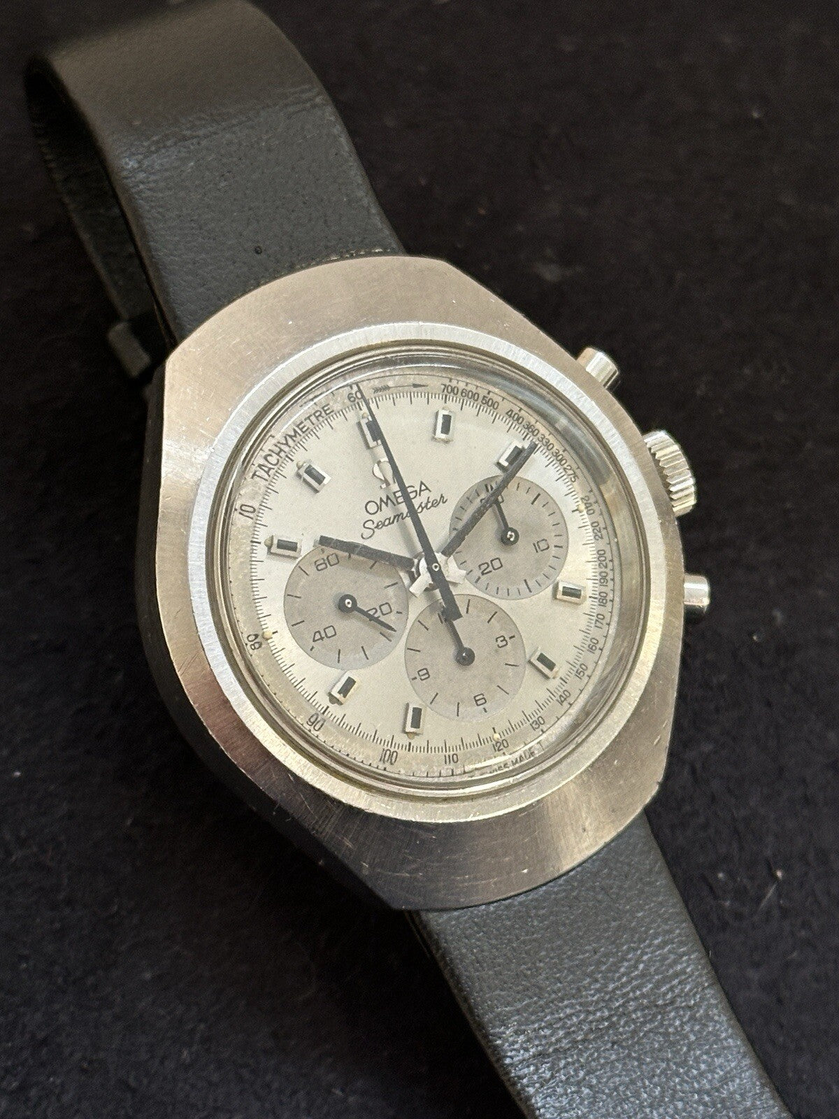 Omega Seamaster Chronograph „Flat Jedi“ 40mm Vintage 1970er