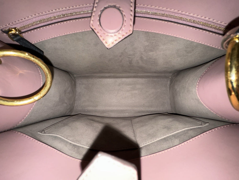 Fendi Runaway Handtasche Medium Bicolor Rose & Schwarz Leder Tote Bag