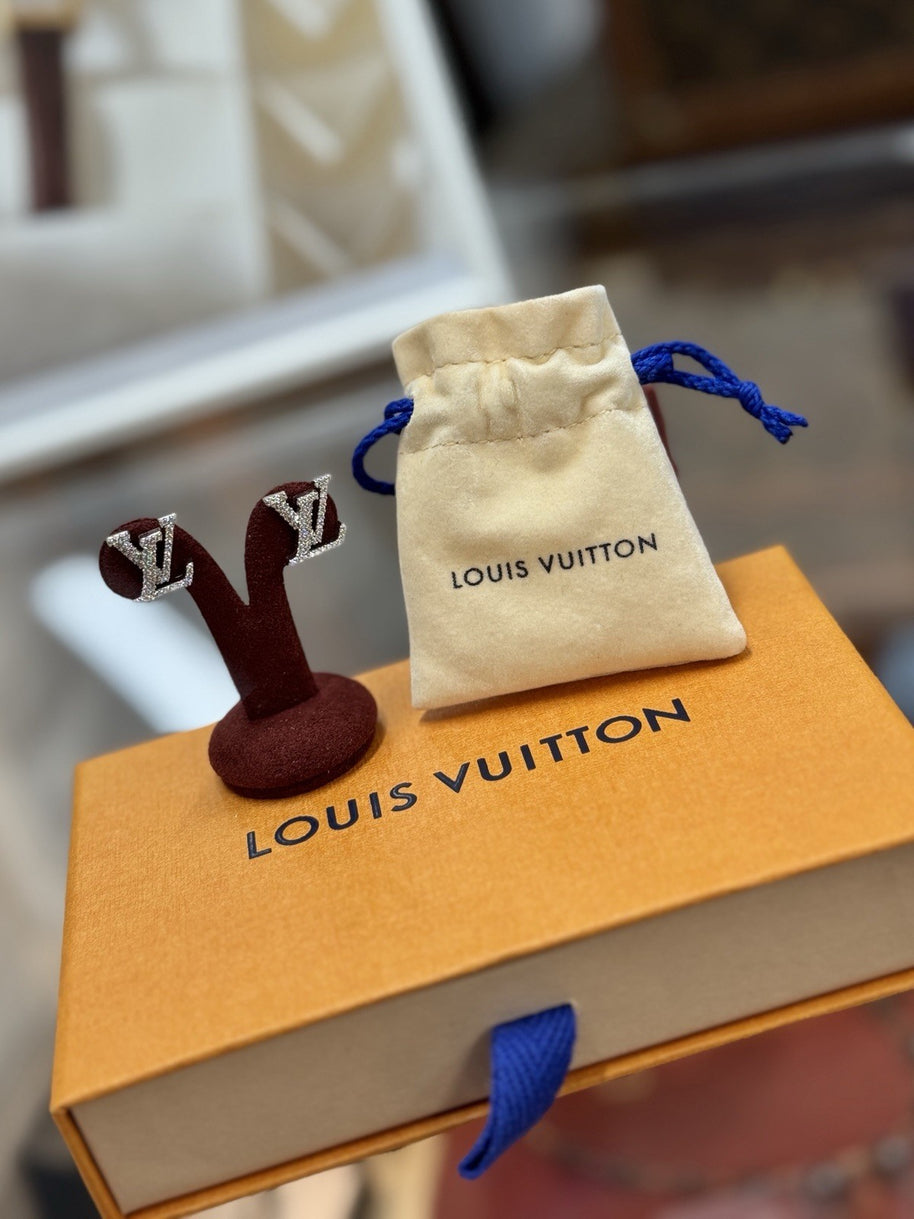 Louis Vuitton M00608 LV Iconic Palladium Ohrringe Ohrstecker