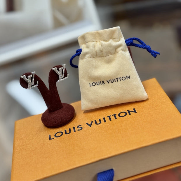 Louis Vuitton M00608 LV Iconic Palladium Ohrringe Ohrstecker