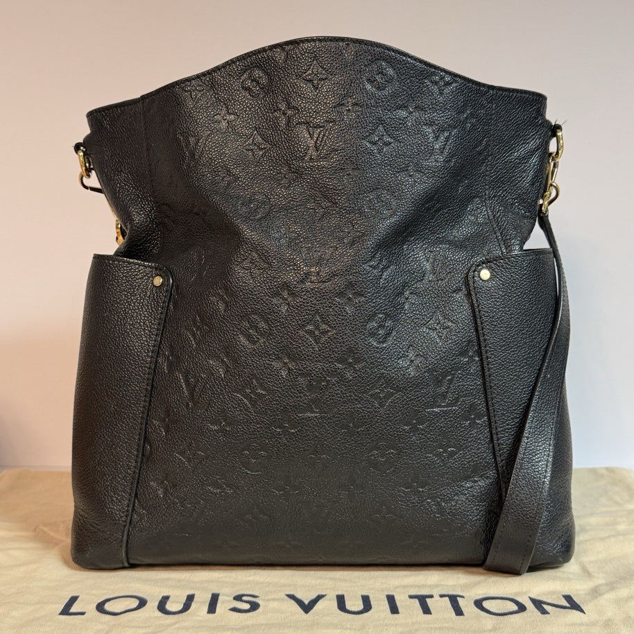 Louis Vuitton M50072 Bagatelle Empreinte Noir Schwarz Leder Umhängetasche 2016