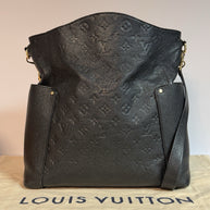 Louis Vuitton M50072 Bagatelle Empreinte Noir Schwarz Leder Umhängetasche 2016