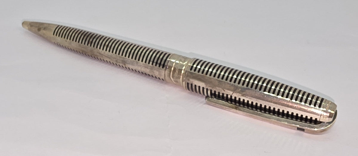 ST Dupont Olympio Laque De Chine Sterling Silver Large Ball Point 485100