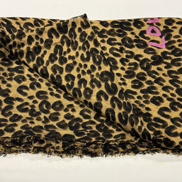 LOUIS VUITTON SCHAL LEOPARD BRAUN PINK KASCHMIR SEIDE TUCH M72215