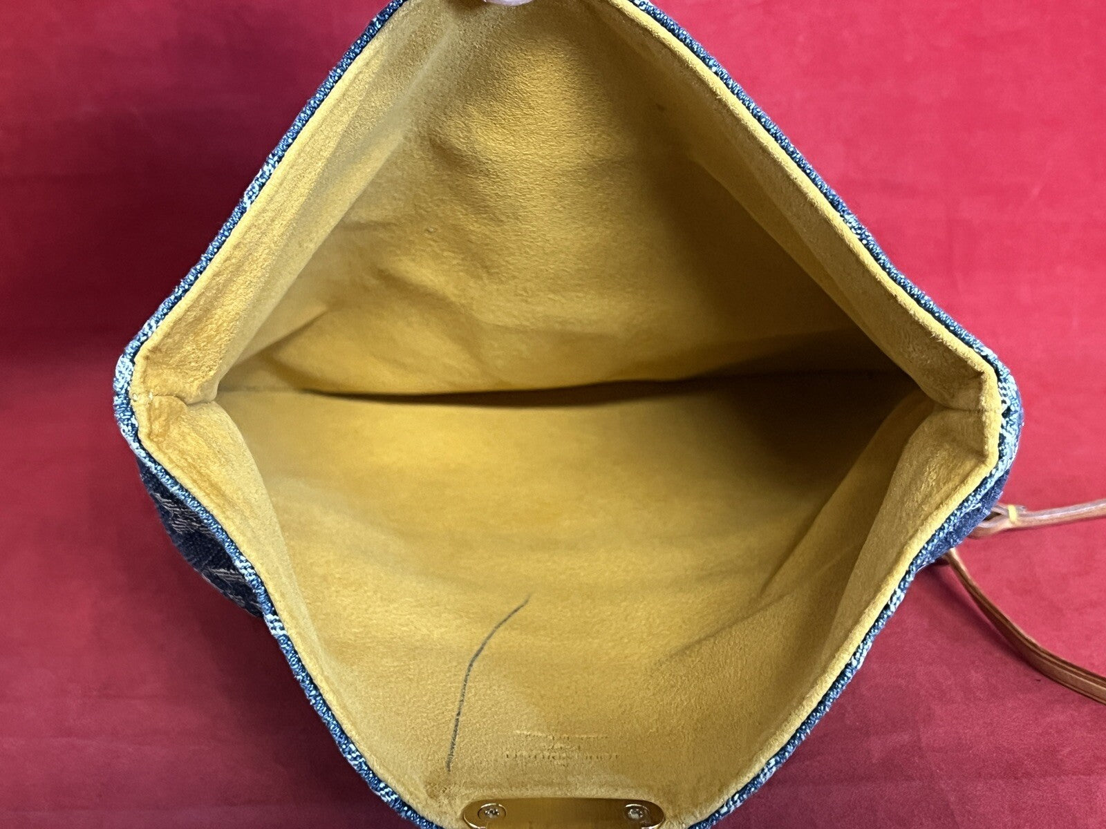 Louis Vuitton Pochette Accessoires Denim/Jeans Clutch Monogram 2006