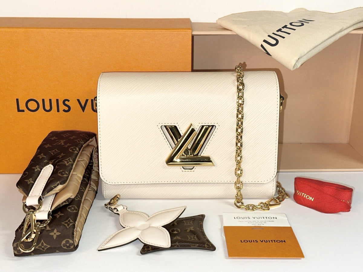 Louis Vuitton Twist MM Pillow ST Creme Epi Leder Original Rechnung Top Zustand
