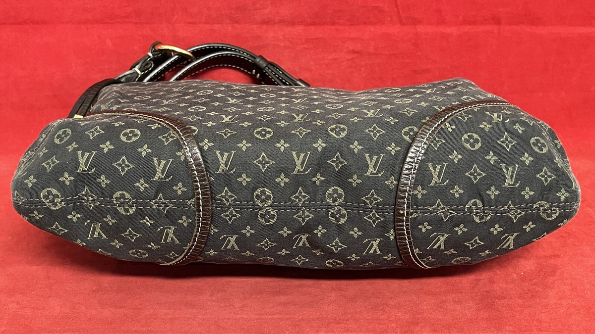 Louis Vuitton Manon MM Mini Lin Monogram Damen Schultertasche Hobo Bag