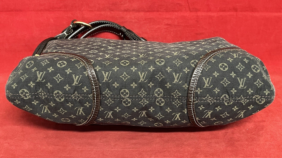 Louis Vuitton Manon MM Mini Lin Monogram Damen Schultertasche Hobo Bag