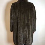 Ausgefallene Nerzjacke grau Sonderanfertigung vom Kürschner Gr. 38/40 Damen