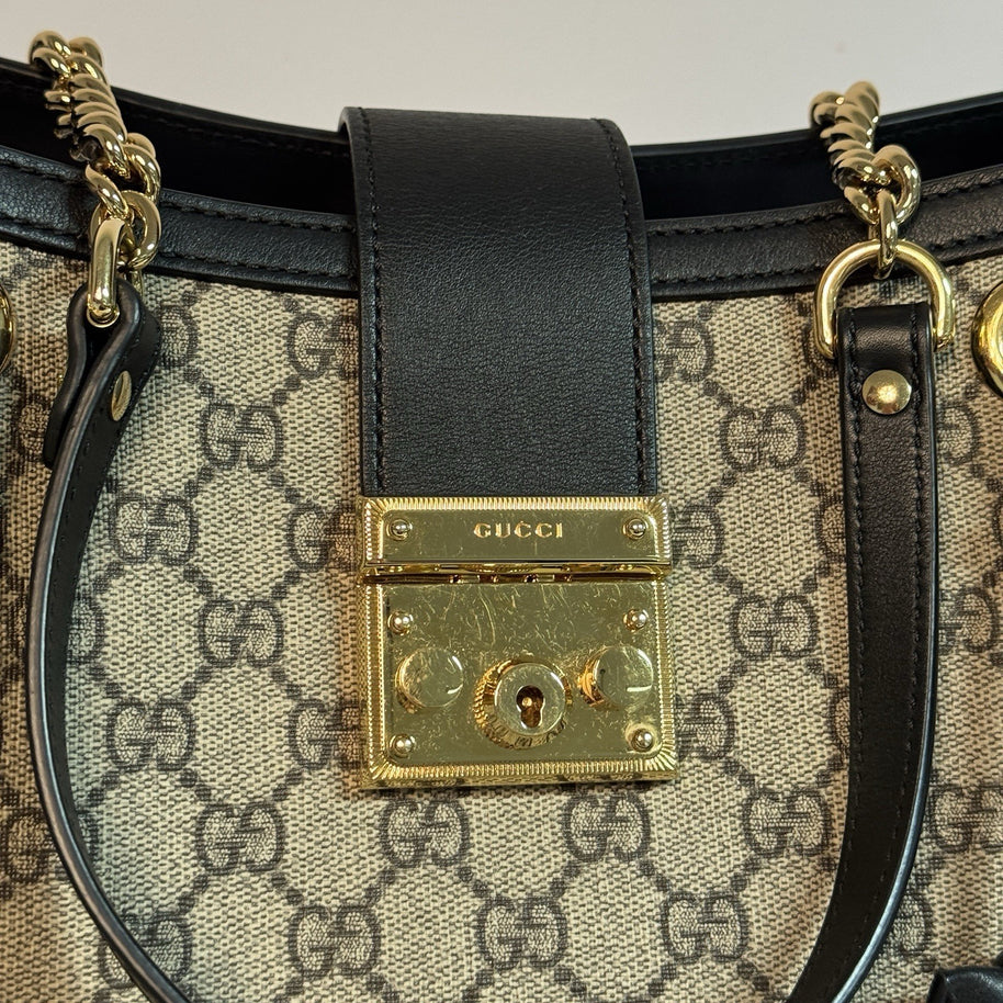 Gucci Padlock Shopper großes Modell (35cm) NP. 2.200€ GG Supreme TOP ZUSTAND