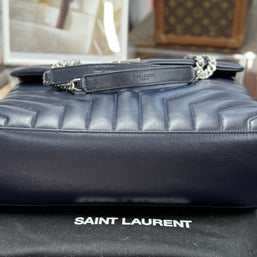 YSL Saint Laurent Loulou Medium Marine Blau Umhängetasche