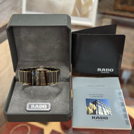 Rado Diastar Integral Jubile Keramik Schwarz Gold mit Diamanten 160.0282.3