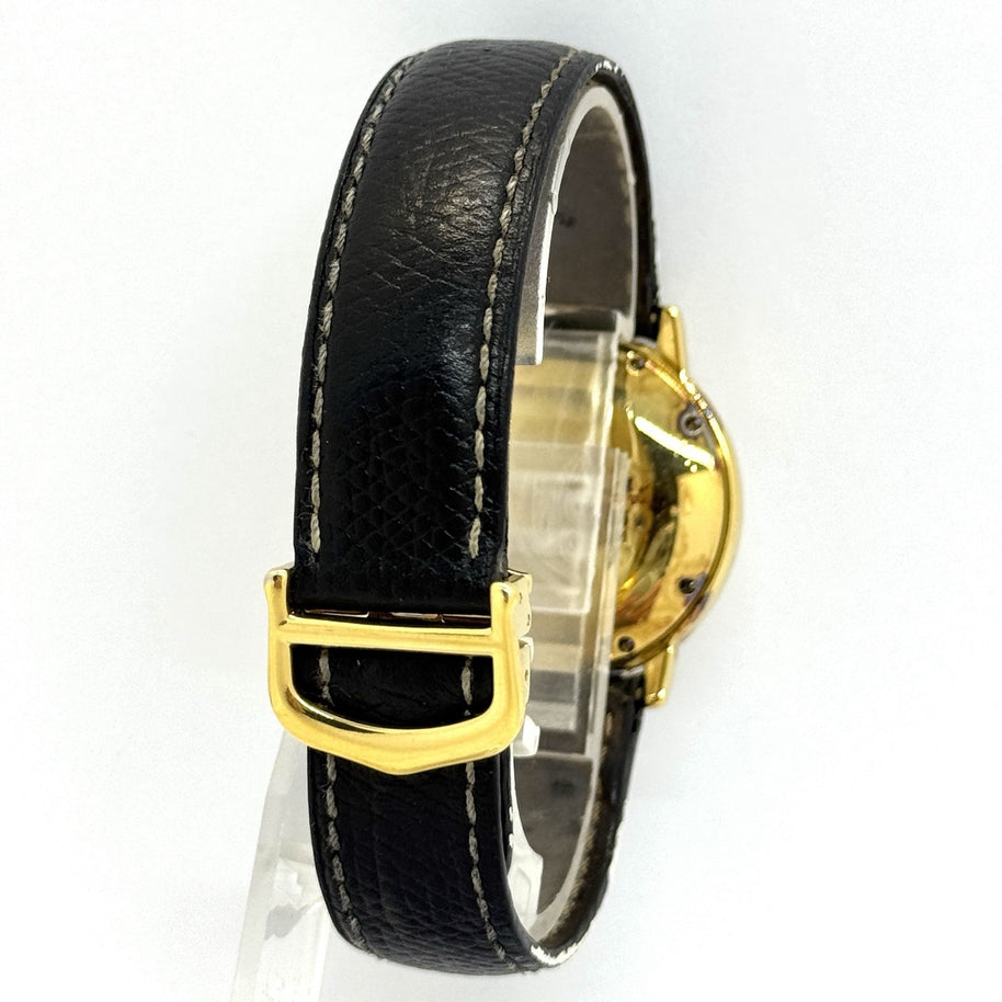 Cartier Ronde Medium 32mm Ref. 18001 Quarz Damenuhr Edelstahl Goldplattiert