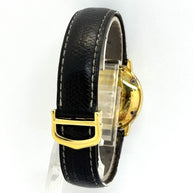 Cartier Ronde Medium 32mm Ref. 18001 Quarz Damenuhr Edelstahl Goldplattiert