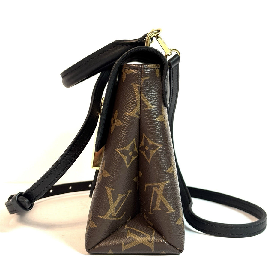 Louis Vuitton Locky BB Monogram Canvas & Schwarzes Leder Umhängetasche 2021