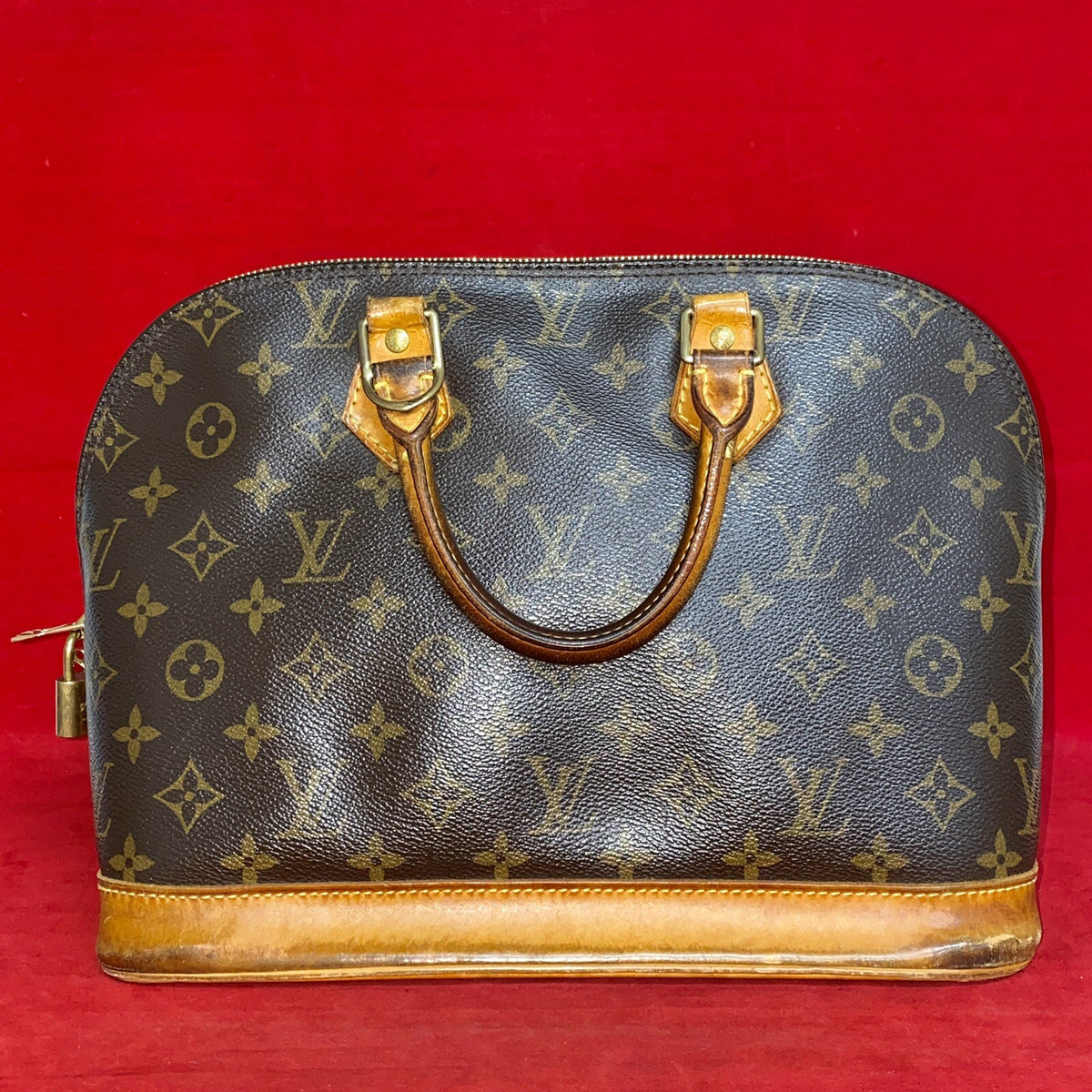 Louis Vuitton Alma PM Damen Handtasche Umhängetasche Monogram Canvas 2005