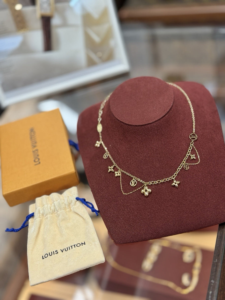 Louis Vuitton M64855 Blooming Supple Collier Halskette Gold