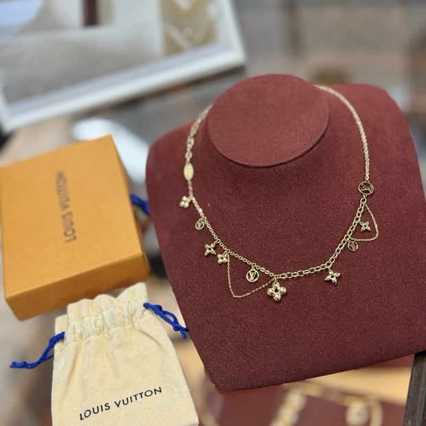 Louis Vuitton M64855 Blooming Supple Collier Halskette Gold