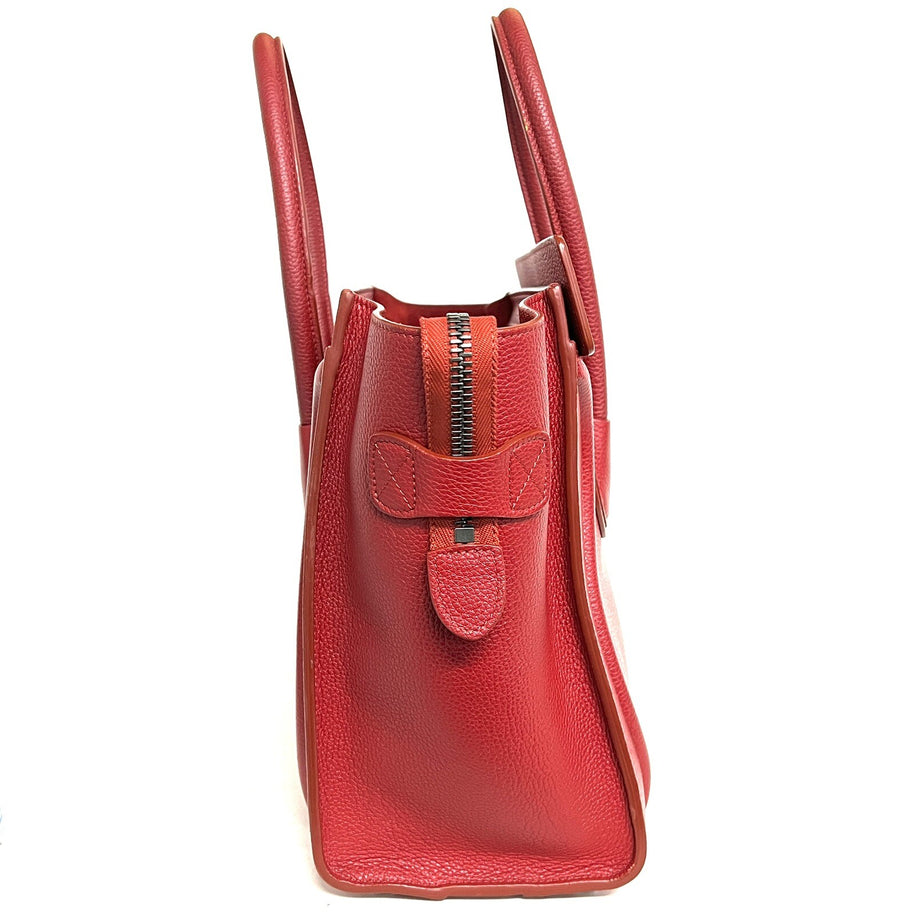 Celine Luggage Micro 27 Rot NP. 2250€