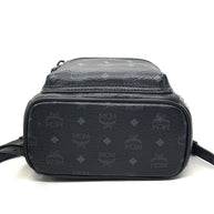 MCM Stark Rucksack Mini Backpack Bebe Boo Schwarz mit seitlichen Nieten