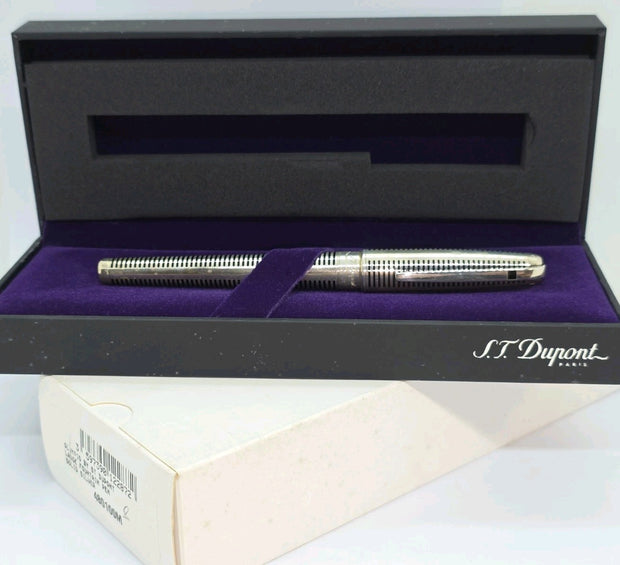 ST Dupont Olympio Laque De Chine Sterling Fountain Pen B Nib Füllfederhalter NEU