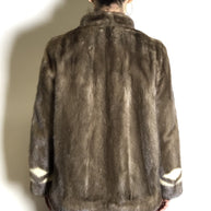 Ausgefallene Saphir Nerzjacke silbergrau, Canada Majestic Mink Gr. 34-36 Damen