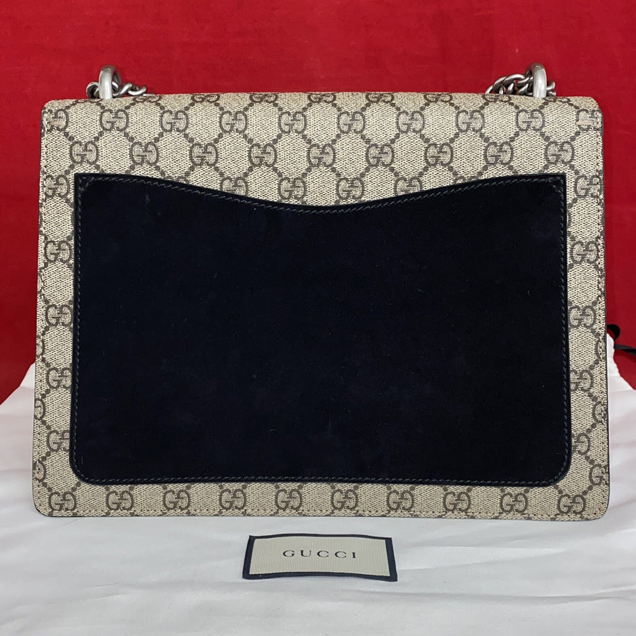 Gucci Mittelgroße Dionysus GG Monogram & Schwarz Schultertasche