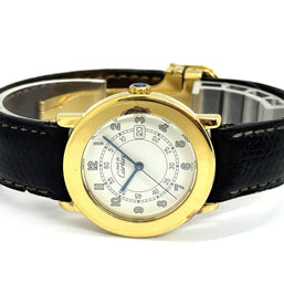 Cartier Ronde Medium 32mm Ref. 18001 Quarz Damenuhr Edelstahl Goldplattiert