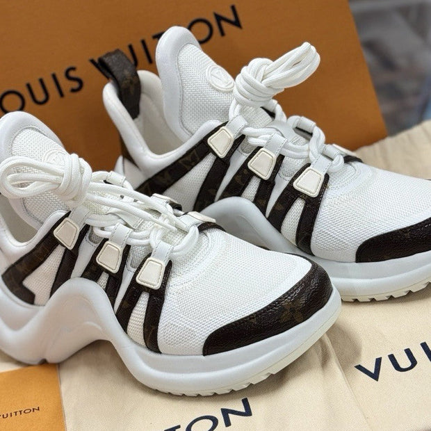 Louis Vuitton Archlight Sneaker 1A43L1 Damen Weiß & Monogram Größe 38