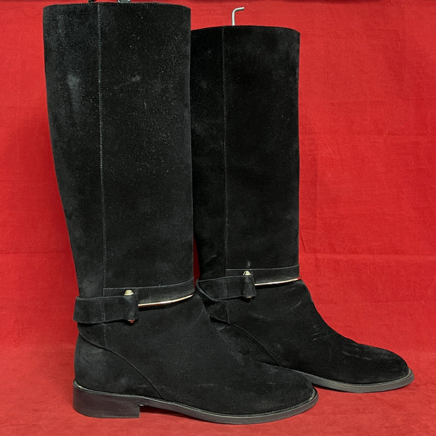Balenciaga Damen Stiefel, Boots, Schwarz Velours, Samt Gr. 38