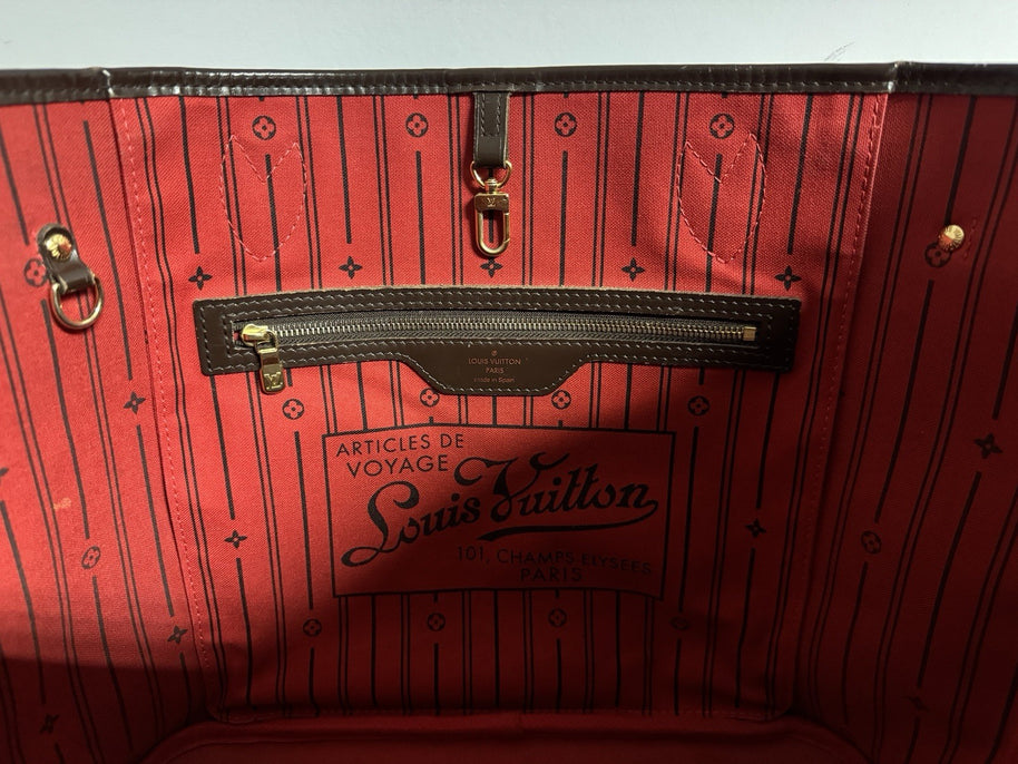 Louis Vuitton Neverfull MM Damier Ebene Shopper 2012