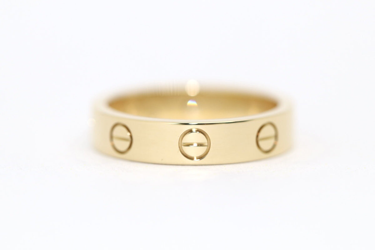 Cartier Love Diamant Ring Trauring/Ehering mit Brillant 18k Gelbgold Gr. 50