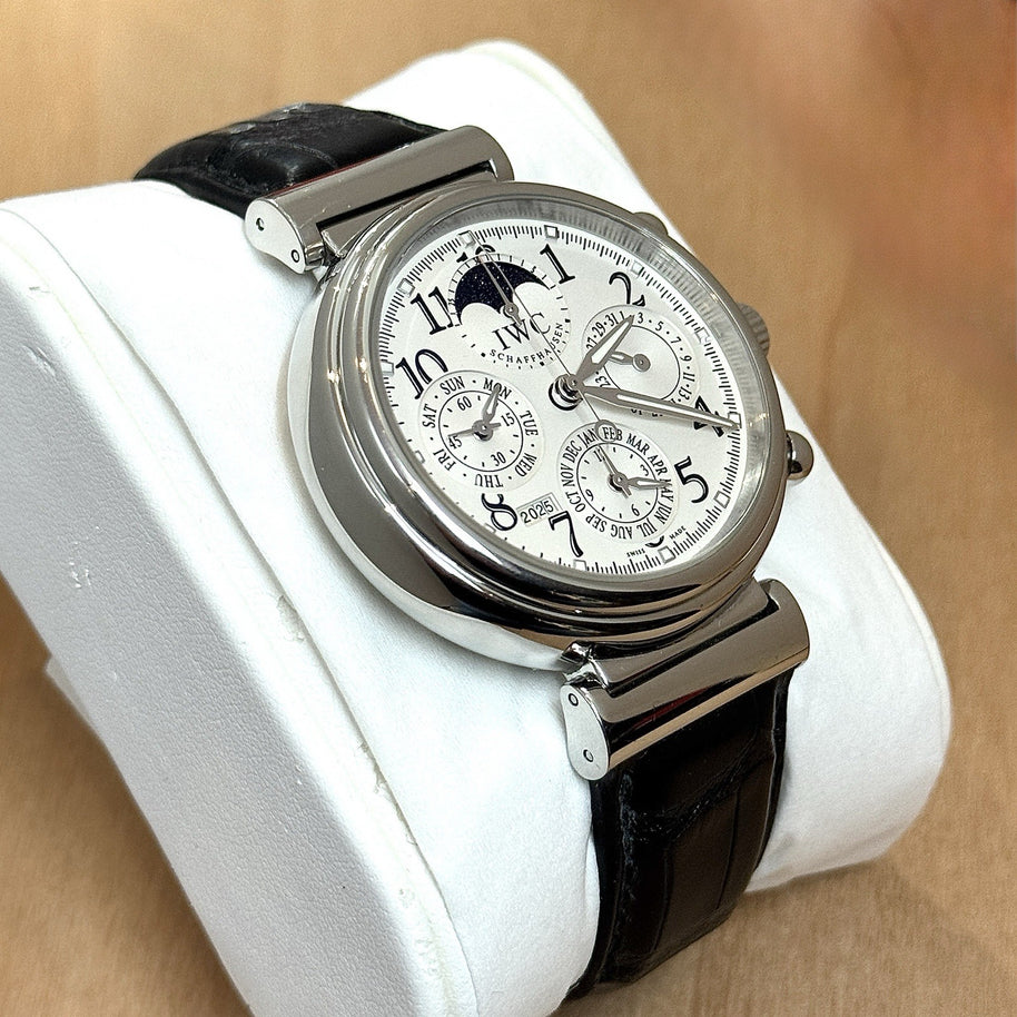 IWC Da Vinci Edelstahl 41.5mm Automatik Ewiger Kalender IW375803 Fullset 2006