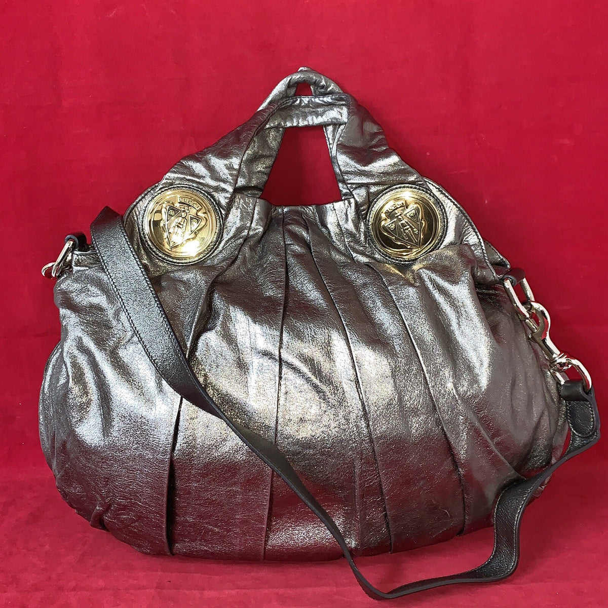 Gucci Hysteria Medium Damen Handtasche Silbergrau Schultertasche NP. 1.790€!
